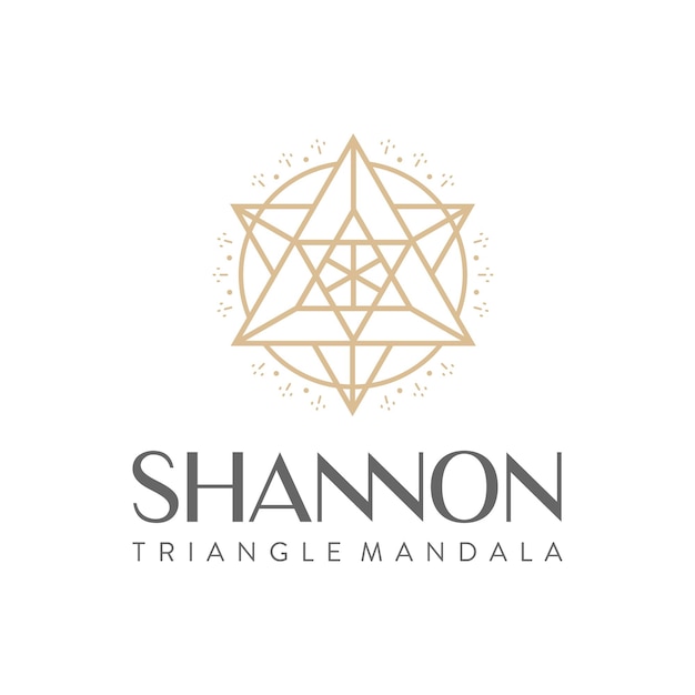 Logo Trójkąta Geometrycznego I Logo Firmy Mandala
