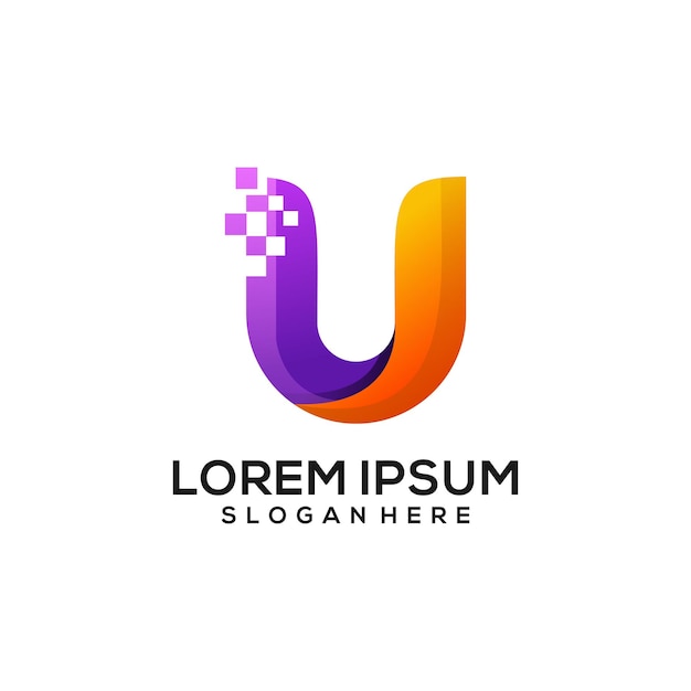 Logo U List Kolorowy Gradient