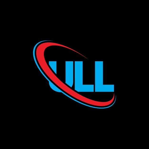 Logo Ull (literatura Ull) Projekt Logo Ull (inicjały) Logo Ull Połączone Z Okręgiem I Dużymi Literami Logo Monogram Ull (typografia Ull Dla Biznesu Technologicznego I Marki Nieruchomości)