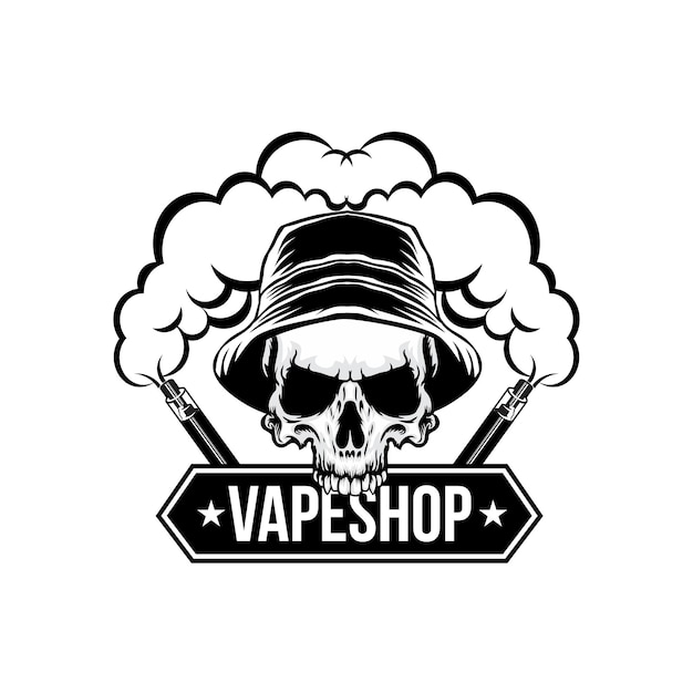 Logo Vape Do Projektowania Sklepu Z Parą;