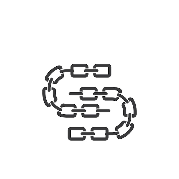 Logo wektor korporacyjny streszczenie jedność łańcucha biznesu