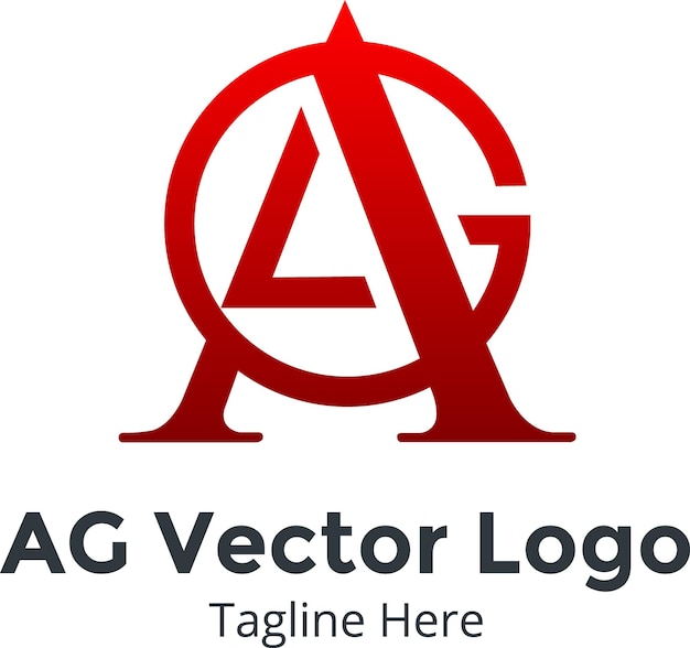 Plik wektorowy logo wektorowe ag