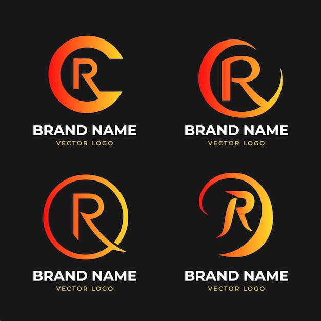 Plik wektorowy logo wektorowe litery r logo marki litery r