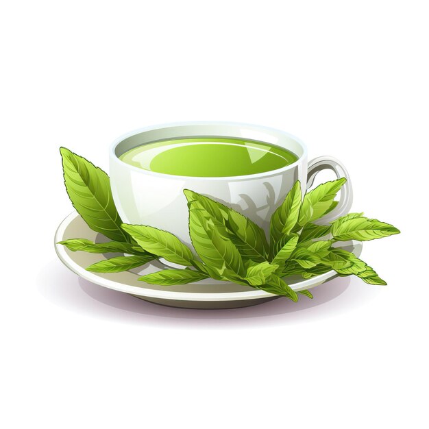 Plik wektorowy logo wektorowe naklejki peppermint tea wektorowe białe tło