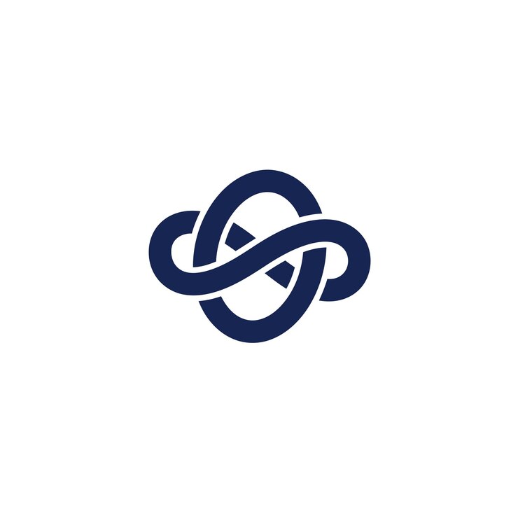 Wektor logo węzła nieskończoności