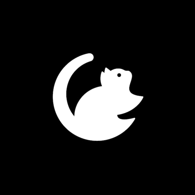 Plik wektorowy logo wiewiórki księżyca c