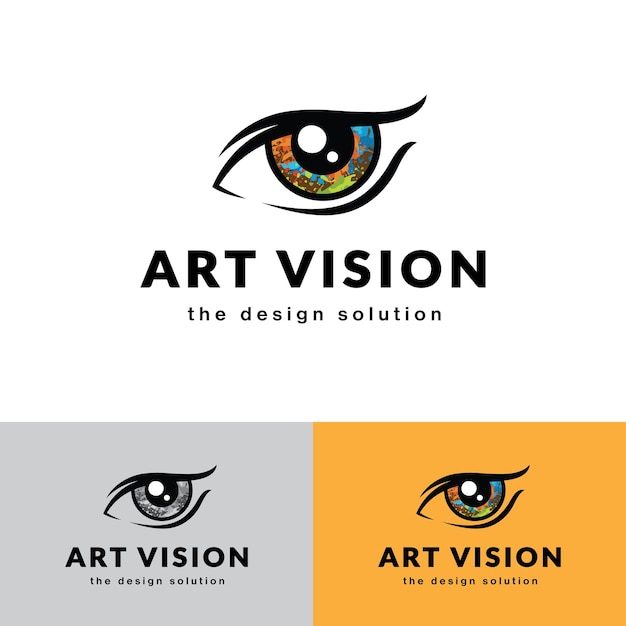 Plik wektorowy logo wizji sztuki