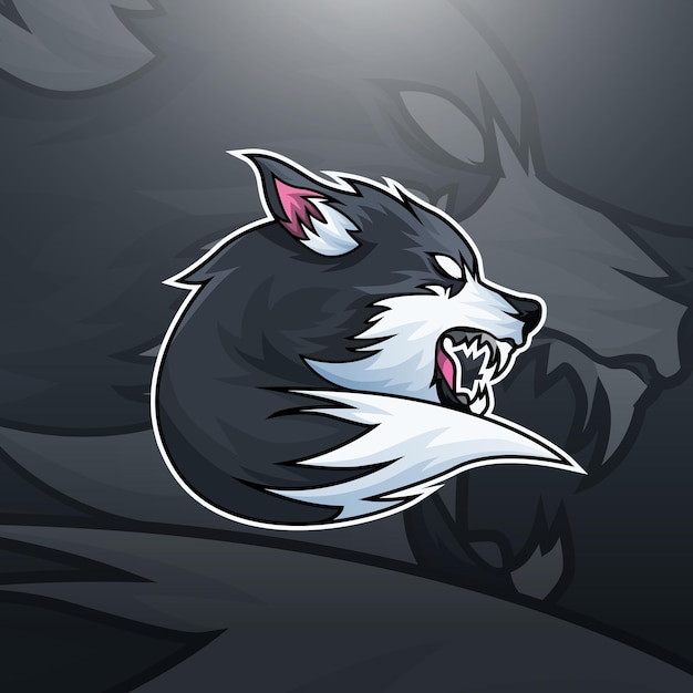 Plik wektorowy logo wolf gaming