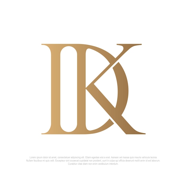 Logo z monogramem DK