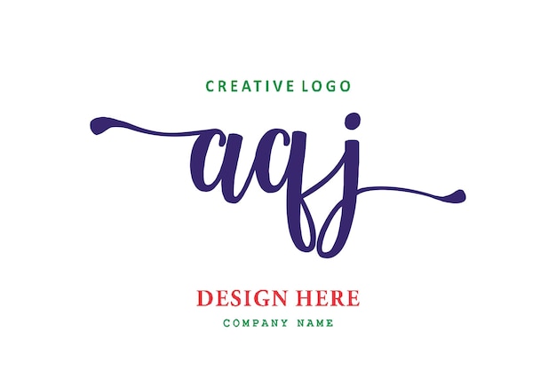 Logo Z Napisem Aqj Jest Proste, łatwe Do Zrozumienia I Autorytatywne
