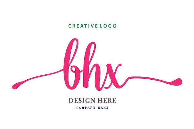 Logo Z Napisem Bhx Jest Proste, łatwe Do Zrozumienia I Autorytatywne
