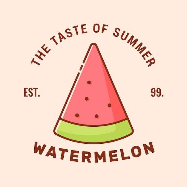 Logo Z Plakietką Watermelon