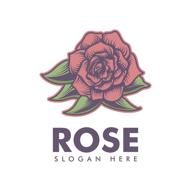 Logo Z Postacią Róży