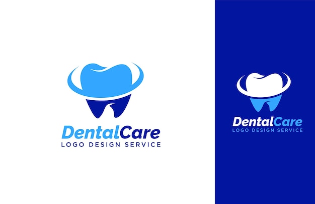 Logo Zębów Lub Logo Dentysty Również Logo Dental Protect