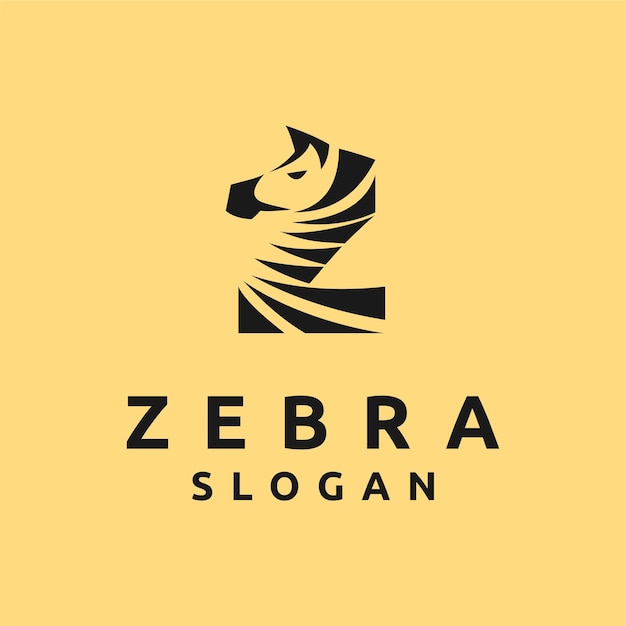 Logo Zebra Z Koncepcją Litery Z