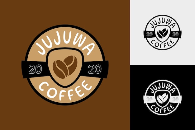 logo ziaren kawy jujuwa logo kawiarni i kawiarni!