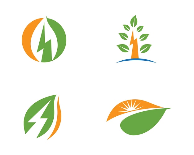 Logo Zielonego Drzewa Liść Ekologia Natura Element Wektor Ikona