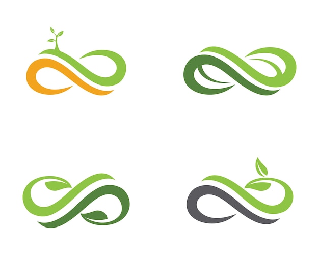 Logo Zielonego Drzewa Liść Ekologia Natura Element Wektor Ikona