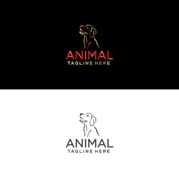 Plik wektorowy logo zwierząt z tytułem „logo dla logo zwierząt”