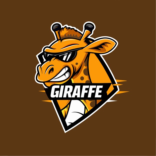 logo żyrafy z żyrafą na niej