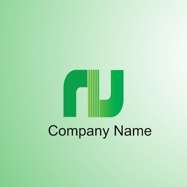 Logotyp Litery Nu Z Kolorowym Kołem Z Pasiastymi Zestawami Listów Z Wizytówkami Dla Tożsamości Firmy Kreatywnej Branży Internetowej Vector