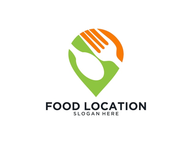 Lokalizacja Jedzenia Z Logo Widelca I łyżki