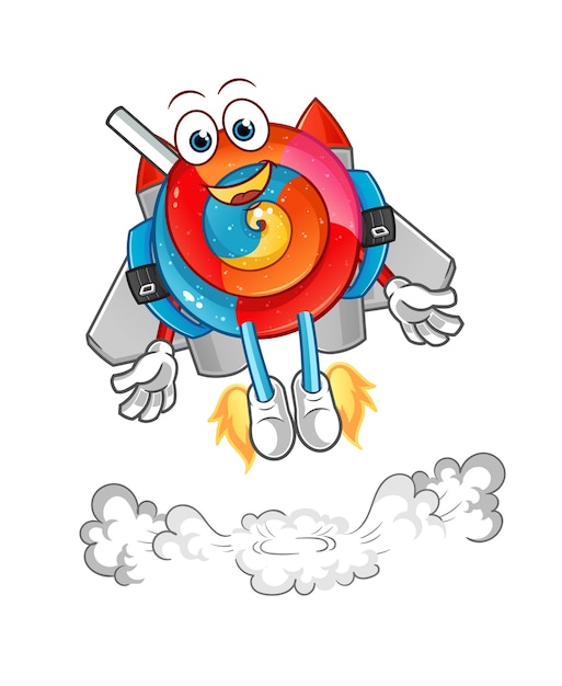 Lollipop z maskotką jetpack