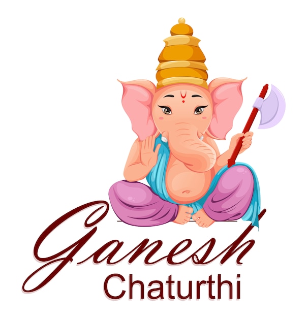 Lord Ganesha, Idol W Tradycyjnych Indyjskich Strojach