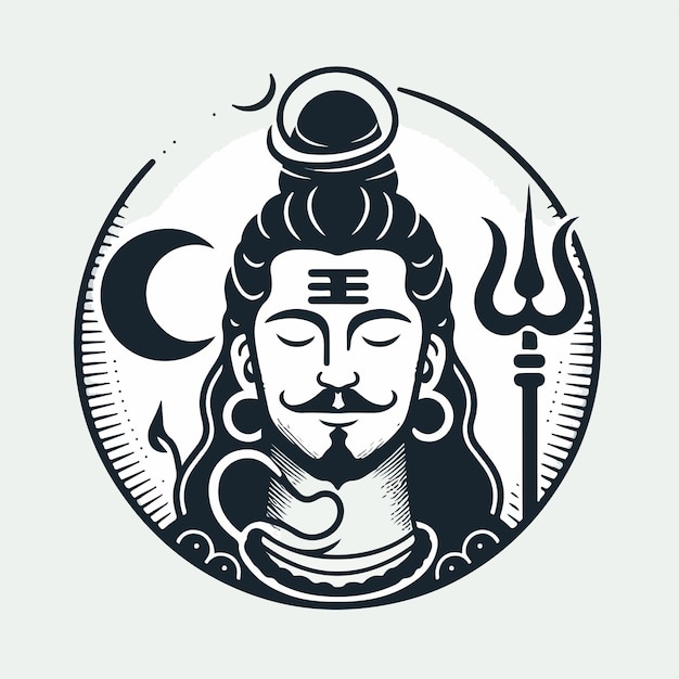 Plik wektorowy lord mahadev ilustracja wektorowa mahashivratri tło indyjski fastival