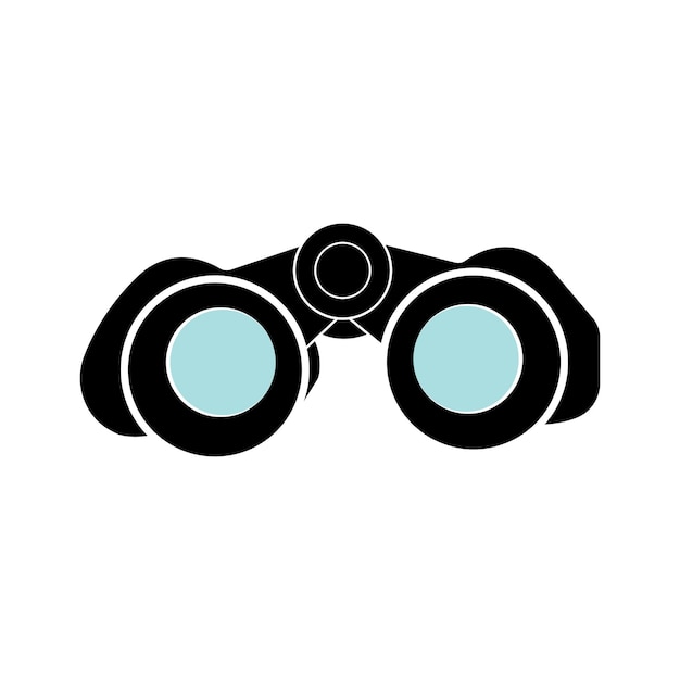 Lornetka ikona wektor ilustracja symbol projektu