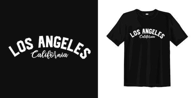 Los Angeles W Kalifornii. Projekt Koszulki W Stylu Miejskim
