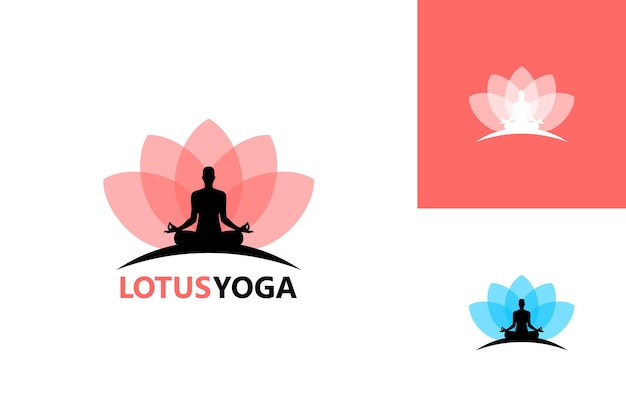 Lotus Yoga Logo Szablon Wektor, Godło, Koncepcja Projektu, Kreatywny Symbol, Ikona