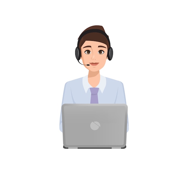 Ludzi biznesu do call center. Charakter obsługi klienta.