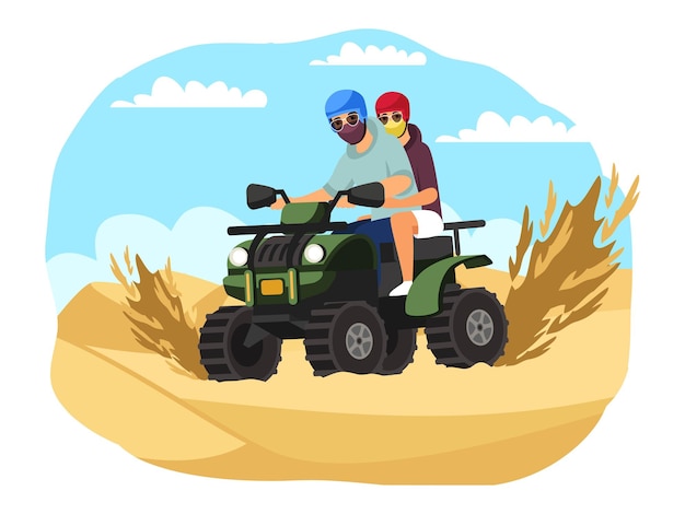Ludzie jeżdżący motocyklem sport ekstremalny przygoda mężczyzna i kobieta siedzący w motocyklu Odkryty ryzykowny styl życia rekreacji w przyrodzie i na wakacjach
