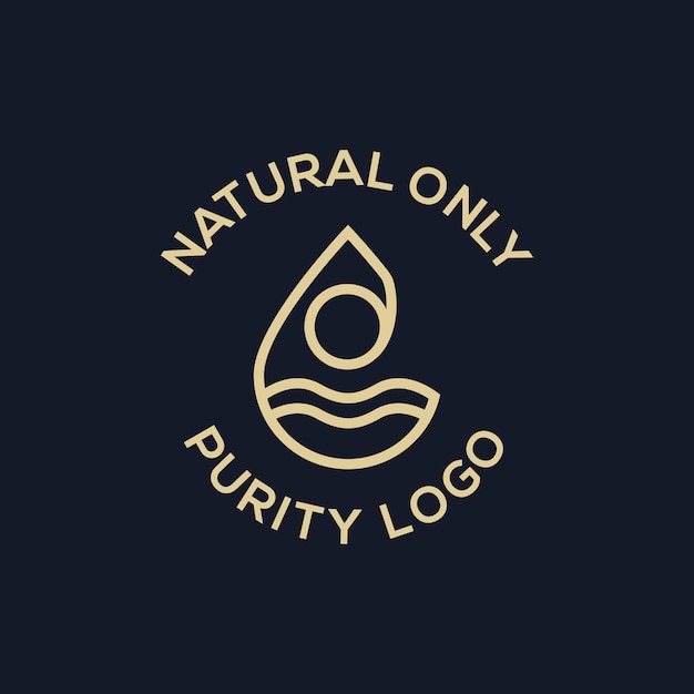 Luksusowa Ilustracja Logo Czystości Wody