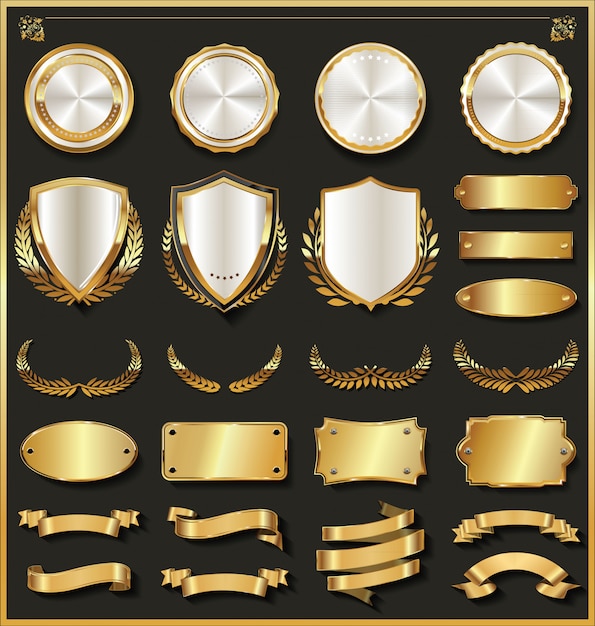 Luksusowa Kolekcja Elementów Ze Złota I Srebra