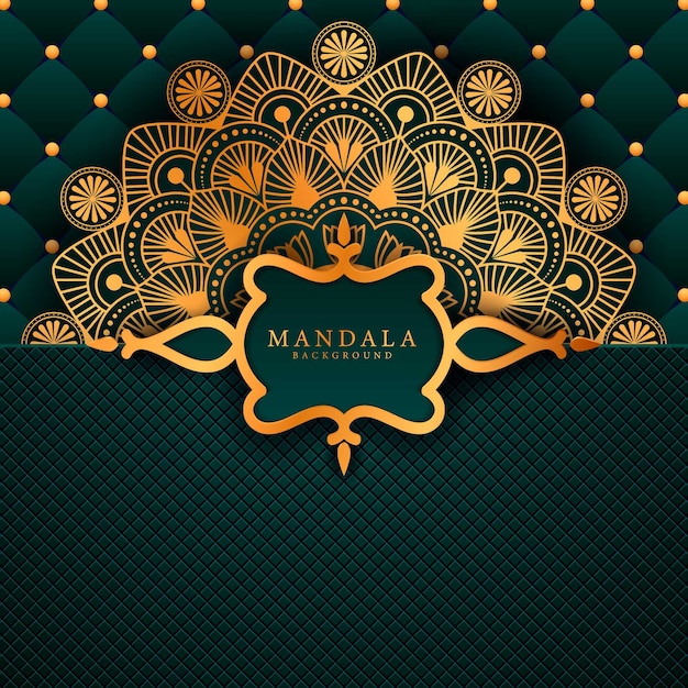 Luksusowa Mandala Ozdobny Element Etniczny Tło