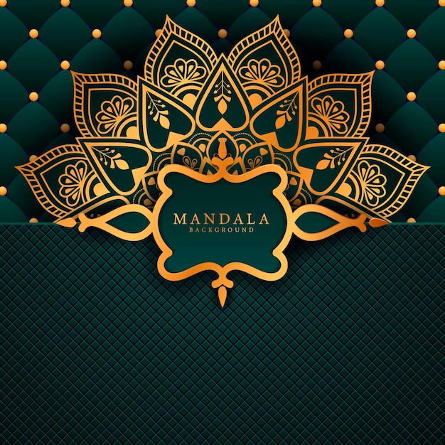 Luksusowa Mandala Ozdobny Element Etniczny Tło