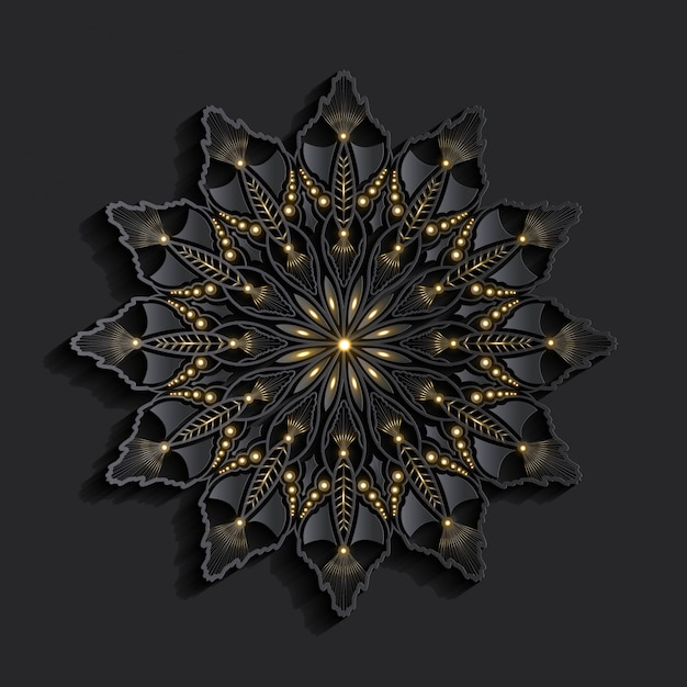 Luksusowa Mandala Z Efektem 3d