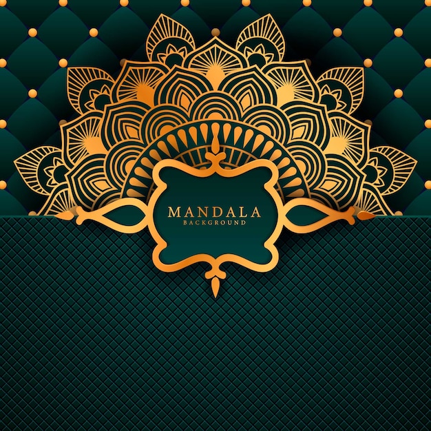Luksusowa Mandala Ze Złotym Wzorem Arabeski