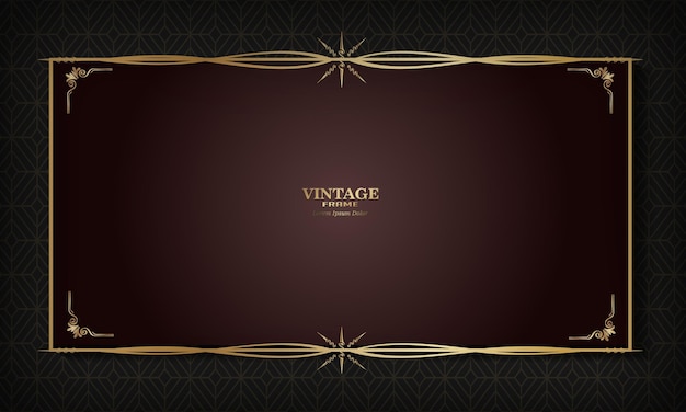 Plik wektorowy luksusowa rama deski vintage