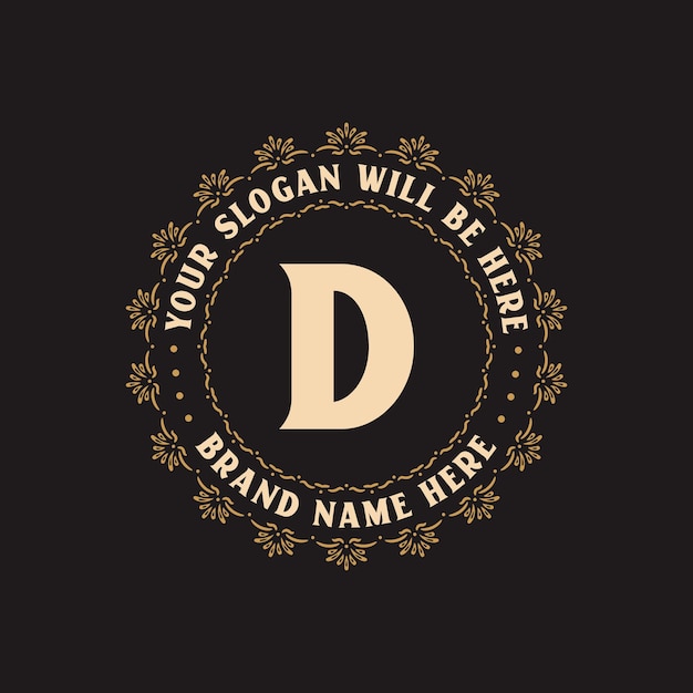 Plik wektorowy luksusowe kreatywne logo litery d dla firmy d list logo wektor swobodny