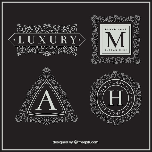 Plik wektorowy luksusowe litera kolekcja logo