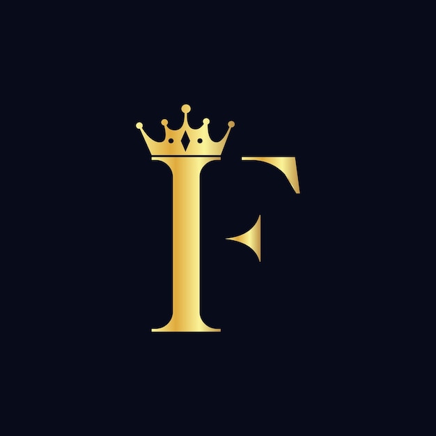 Plik wektorowy luksusowe logo f