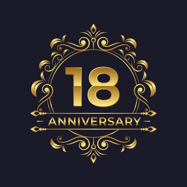 Luksusowe logo na 18 rocznicę