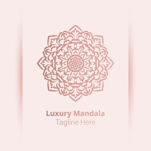 Luksusowe Ozdobne Logo Mandali W Stylu Arabeski