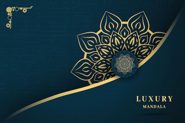 Luksusowe Tło Mandali Kwiatowe Wzory Wektor Wzór Tła Kreatywny Stylowy Islamski