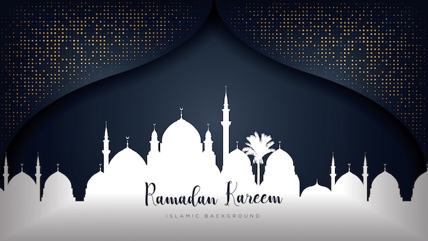 Luksusowe Tło Ramadan Kareem.