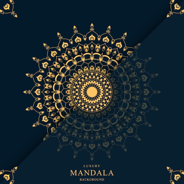 Luksusowe Tło Wektor Mandala Wektor Na Ilustracji Premium Wektorów