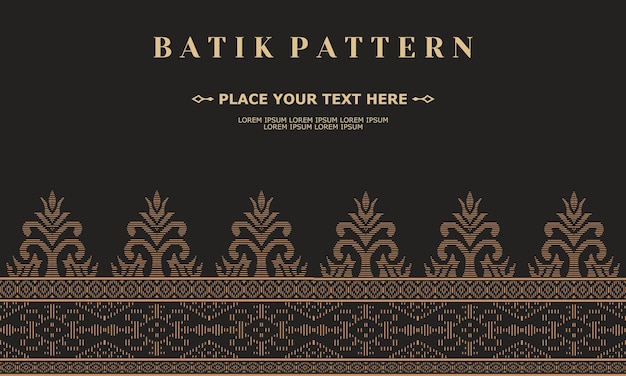luksusowy i elegancki wektor batik wzór szablon wektor